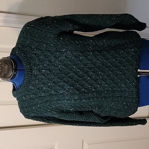 EUC Highland Home Industries Dark Green Wool Sweater szL
